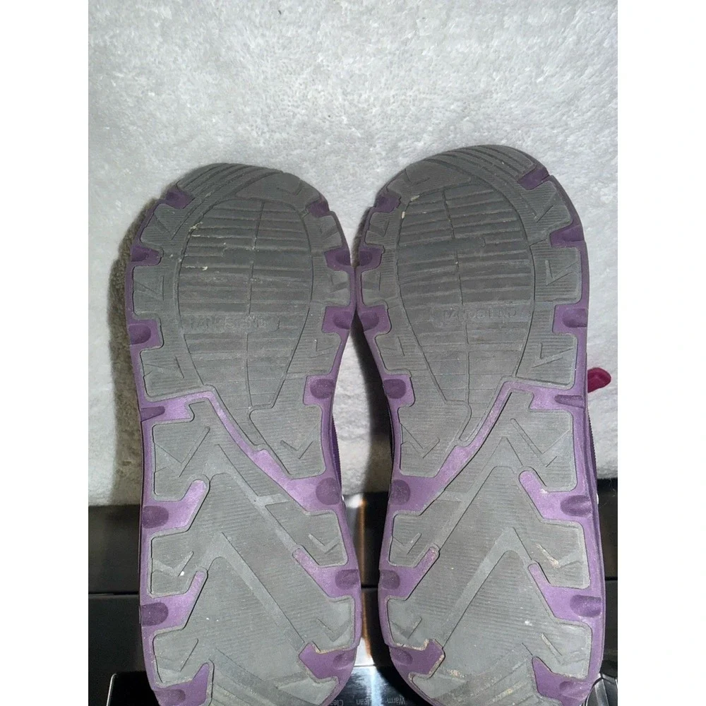 Land's End Little Girl Snow Flurry Boots Pull On Pink Youth‎ Size 2 Insulated